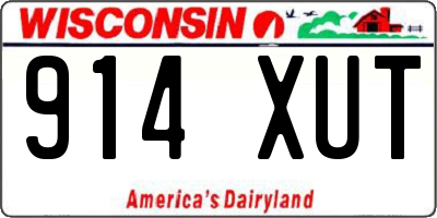 WI license plate 914XUT