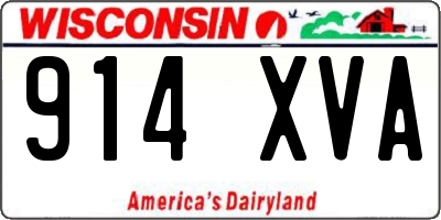 WI license plate 914XVA