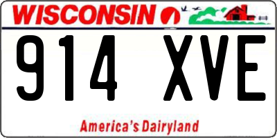 WI license plate 914XVE