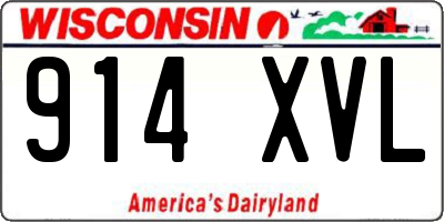 WI license plate 914XVL