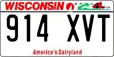 WI license plate 914XVT