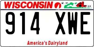 WI license plate 914XWE