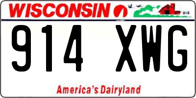 WI license plate 914XWG