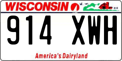 WI license plate 914XWH