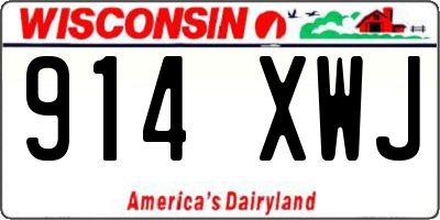WI license plate 914XWJ