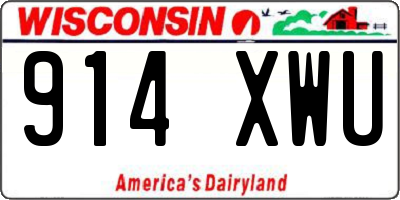 WI license plate 914XWU