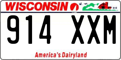 WI license plate 914XXM