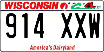 WI license plate 914XXW