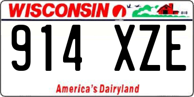 WI license plate 914XZE