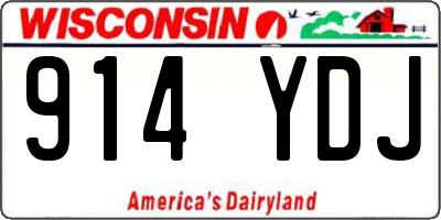 WI license plate 914YDJ
