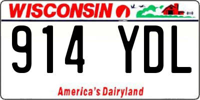 WI license plate 914YDL