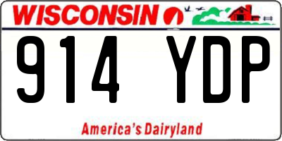 WI license plate 914YDP