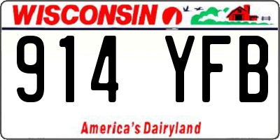 WI license plate 914YFB