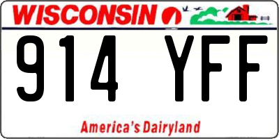 WI license plate 914YFF