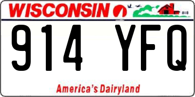 WI license plate 914YFQ