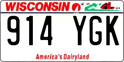 WI license plate 914YGK