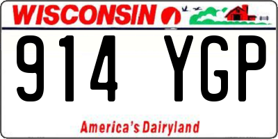 WI license plate 914YGP