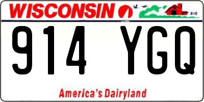 WI license plate 914YGQ