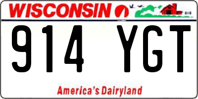WI license plate 914YGT