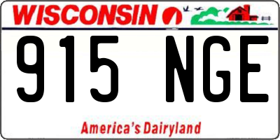 WI license plate 915NGE