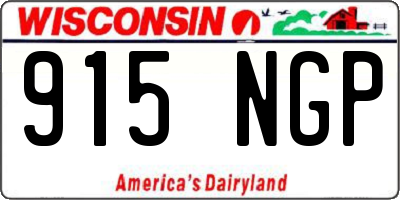 WI license plate 915NGP