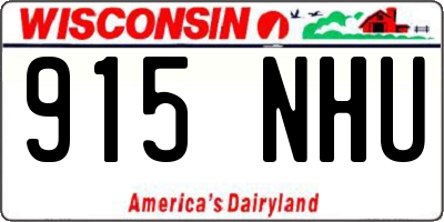 WI license plate 915NHU