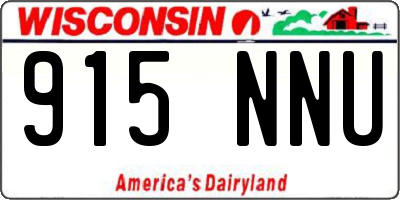 WI license plate 915NNU