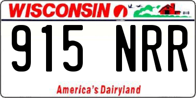 WI license plate 915NRR