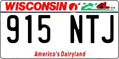 WI license plate 915NTJ