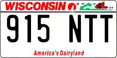 WI license plate 915NTT
