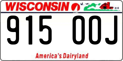 WI license plate 915OOJ