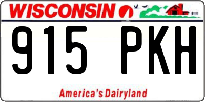 WI license plate 915PKH