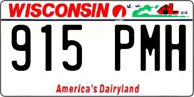 WI license plate 915PMH