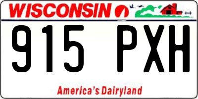 WI license plate 915PXH