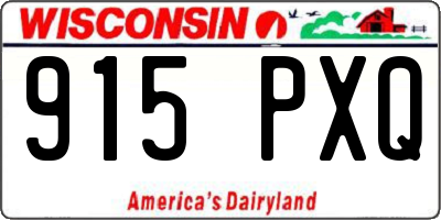 WI license plate 915PXQ