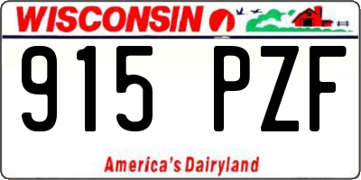 WI license plate 915PZF