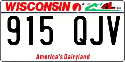 WI license plate 915QJV