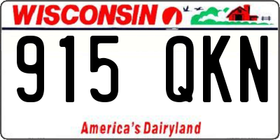 WI license plate 915QKN