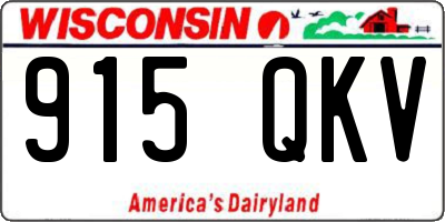 WI license plate 915QKV