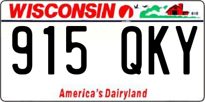 WI license plate 915QKY
