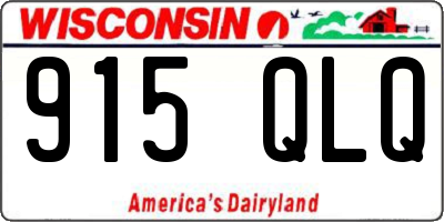 WI license plate 915QLQ