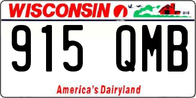 WI license plate 915QMB