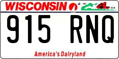 WI license plate 915RNQ
