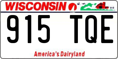 WI license plate 915TQE