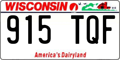 WI license plate 915TQF