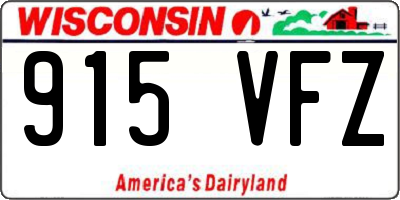 WI license plate 915VFZ