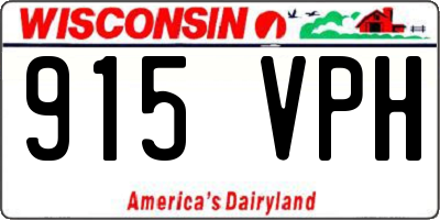 WI license plate 915VPH