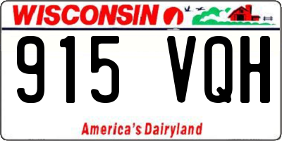 WI license plate 915VQH