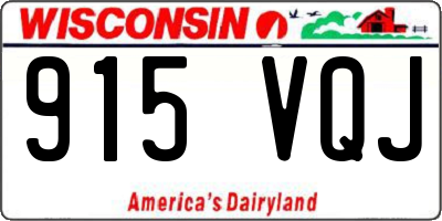 WI license plate 915VQJ