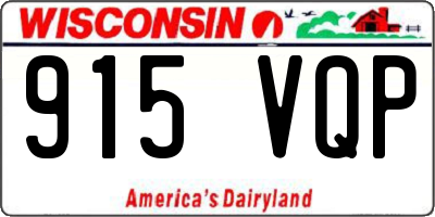 WI license plate 915VQP